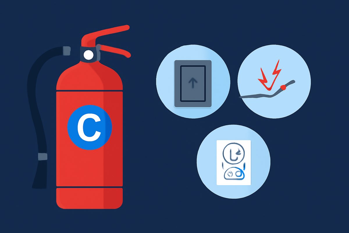 Class C fire extinguisher guide - electrical fire safety