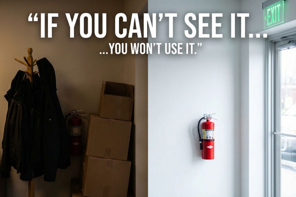 Fire Extinguisher Visibility Matters: Mount It Where You Can See It and Reach It Fast